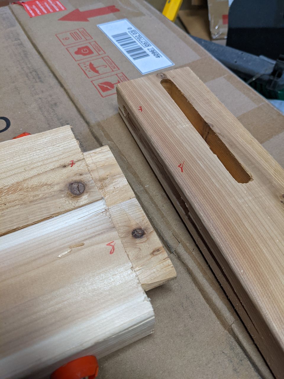 router table cut mortise and tenons ready for assembly